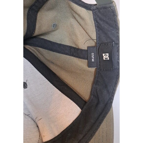 DC Shoe Co USA Snapback Hat Cap OSFM Green Brown Skateboard Flat Bill Unisex - Picture 6 of 8